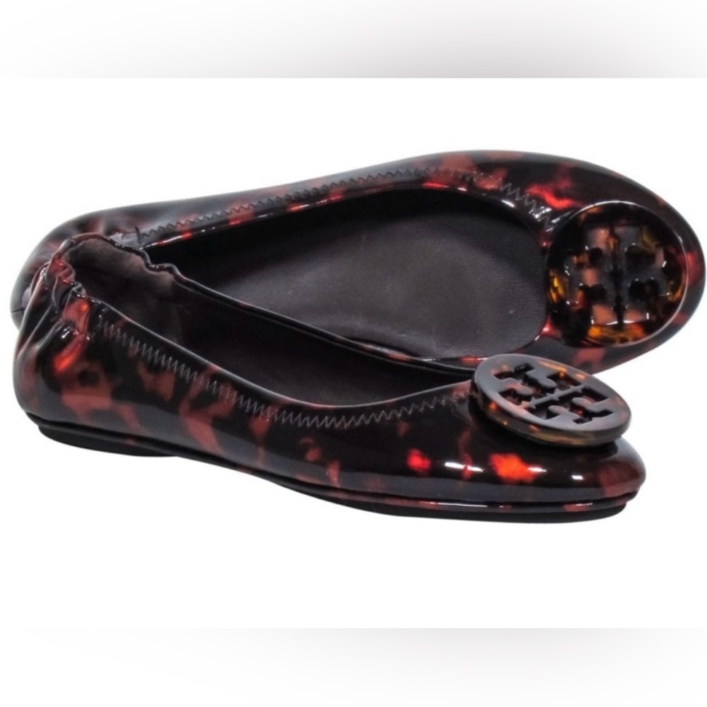 Tory Burch Minnie Ballet Tortoise Flats